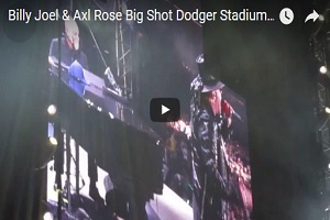 Axl Rose Performs with Billy Joel